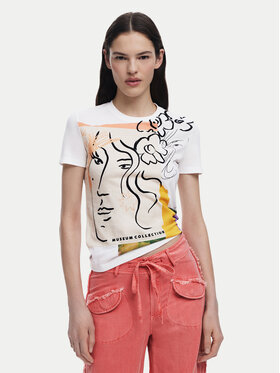 Desigual Desigual Футболка Collection 25SWTKAC Білий Regular Fit