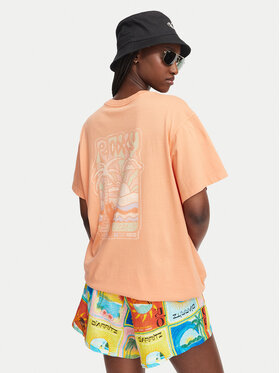 Roxy Roxy Camiseta Enzyme Wash ERJZT05966 Naranja Oversize