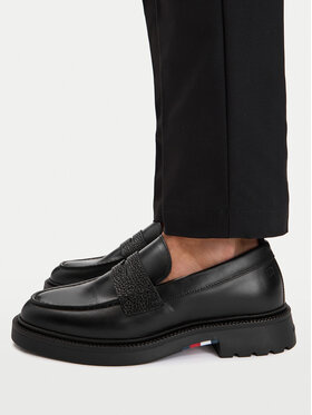 Tommy Hilfiger Loafersy Tommy Hilfiger Corporate Casual FM0FM05968 Czarny