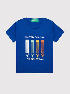 United Colors Of Benetton United Colors Of Benetton T-shirt 3I1XG102N Blu Regular Fit