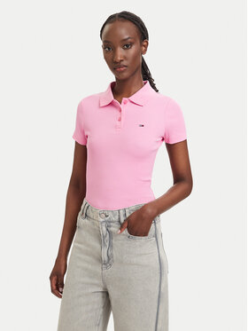 Tommy Jeans Tommy Jeans Polo DW0DW22327 Rosa claro Slim Fit