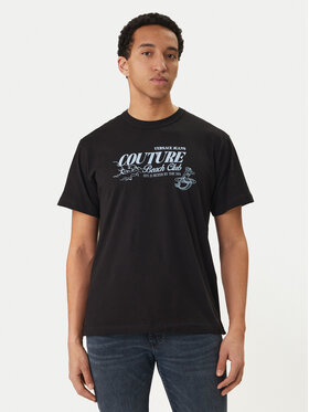 Versace Jeans Couture Versace Jeans Couture Camiseta 80GAHT10 CJ00T Negro Regular Fit