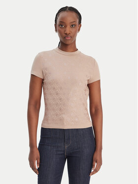 Guess Guess Футболка W4BI26 J1314 Бежевий Regular Fit