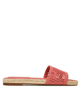 Tommy Hilfiger Espadrile Tommy Hilfiger Knit Mesh Espadrille Flat Sandal FW0FW08744 Coral