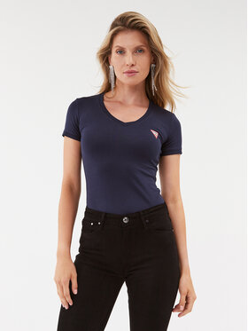 Guess Guess Футболка W2YI45 J1314 Cиній Slim Fit