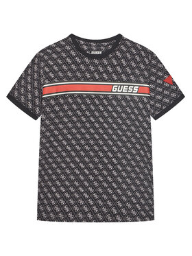 Guess Guess Футболка L4YI47 J1314 Чорний Regular Fit