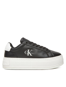 Calvin Klein Jeans Sneakers Calvin Klein Jeans Bold Flatf Low Lace Lth YW0YW01878 Schwarz