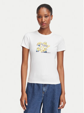 Guess Jeans Guess Jeans Camiseta W6YI62 K6415 Blanco Regular Fit