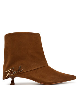 KARL LAGERFELD Μποτάκια KARL LAGERFELD KL30142 Καφέ