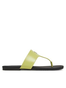 Calvin Klein Jeans Infradito Calvin Klein Jeans Flat Sandal Toepost Mg YW0YW01691 Verde