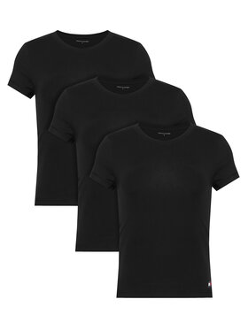 Tommy Hilfiger Tommy Hilfiger Conjunto de camisetas UW0UW06657 Negro Slim Fit