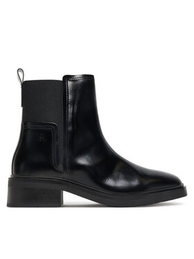 Tommy Hilfiger Klassische Stiefeletten Tommy Hilfiger Minimal Abrasivato FW0FW08764 Schwarz