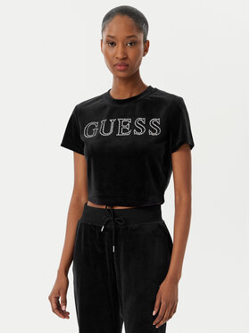 Guess Guess Футболка V3BI01 K0232 Чорний Regular Fit