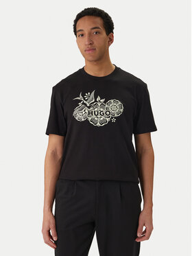 HUGO HUGO Camiseta Dangen 50558415 Negro Relaxed Fit