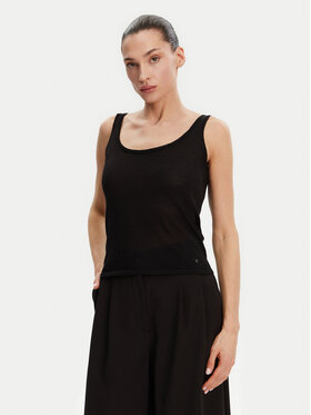 Guess Guess Топ W5GR16 Z3E22 Чорний Regular Fit