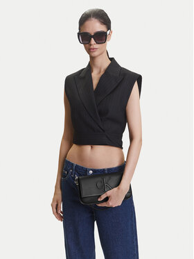 Calvin Klein Jeans Rankinė Calvin Klein Jeans Sculpted Flap Shoulder Pouch LV04K3148G Juoda