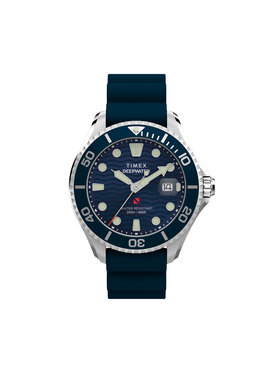 Timex Годинник Timex Deepwater Meridian TW2W81500 Срібний
