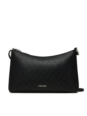 Calvin Klein Kabelka Calvin Klein Ck Must Aop Conv Logo Jqd Strap LV04F3099G Čierna