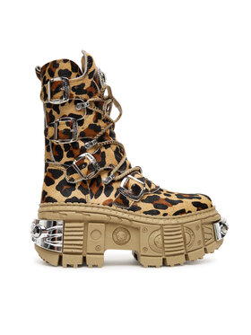 NEW ROCK Šnurovacia obuv NEW ROCK M-WALL373 Béžová