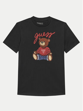 Guess Guess Футболка H4BJ06 I3Z14 Чорний Regular Fit