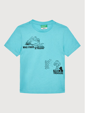 United Colors Of Benetton United Colors Of Benetton Футболка 3096C1059 Голубий Regular Fit