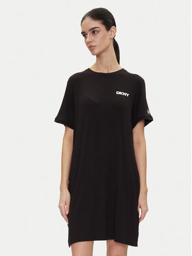 DKNY DKNY Нічна сорочка YI30051 Чорний Relaxed Fit