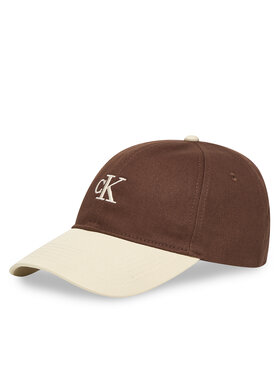 Calvin Klein Cap Calvin Klein Monogram Emb Colorblock Baseball LV04G5000G Braun