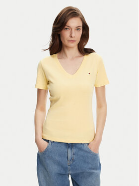 Tommy Hilfiger Tommy Hilfiger Póló New Cody WW0WW40584 Sárga Slim Fit