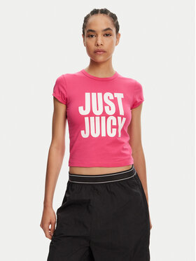 Juicy Couture Juicy Couture Футболка Just Juicy JCGCT125040 Рожевий Slim Fit