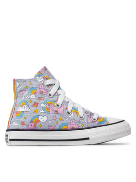 Converse Кеди Converse Chuck Taylor All Star Rainbow Castles 372943C Голубий