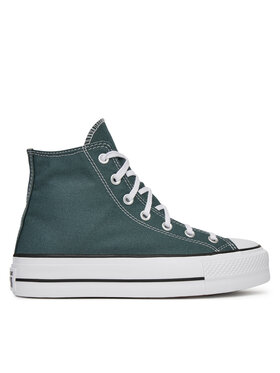 Converse Plátenky Converse Chuck Taylor All Star Lift Platform A12596C Zelená