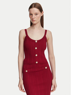 Guess Guess Top W6YR25 Z0972 Tamnocrvena Slim Fit