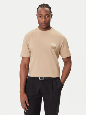 HUGO HUGO Camiseta Dusplito 50542816 Beis Relaxed Fit