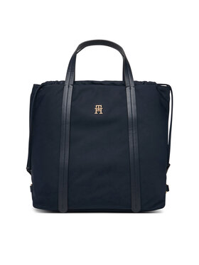 Tommy Hilfiger Σακίδιο Tommy Hilfiger Th Soft Nylon Tote/Backpack AW0AW19029 Σκούρο μπλε