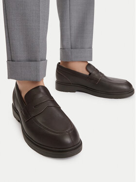 Geox Loafersy Geox U Spherica Ec1 B U66CJC 00047 C6009 Tmavě hnědá