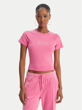 Juicy Couture Juicy Couture Camiseta Baby JCWCT126317 Rosa Slim Fit