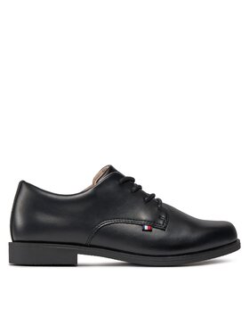Tommy Hilfiger Félcipő Tommy Hilfiger Low Cut Lace Up Shoe T3B4-33174-1355 Fekete