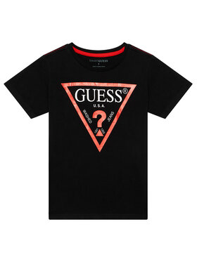 Guess Guess T-shirt N73I55 K8HM0 Crna Regular Fit