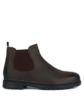 Geox Kotníková obuv s elastickým prvkem Geox U Andalo U16DDA 00045 C0720 Hnědá