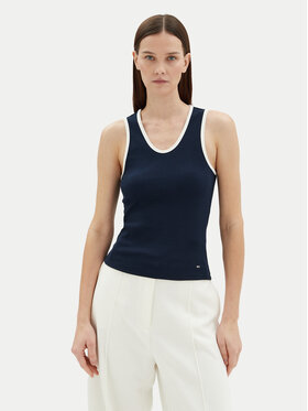 Tommy Hilfiger Tommy Hilfiger Top WW0WW44572 Dunkelblau Slim Fit