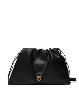 PINKO Kabelka PINKO Maxi Clutch+Tracolla SP Al 25-26 PLTT 105825 A0QO Čierna