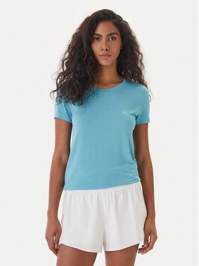 Emporio Armani Emporio Armani Camiseta EW000408 AF19024 U9163 Turquesa Regular Fit