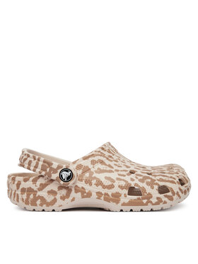 Crocs Шльопанці Crocs Classic Pop Animal Clogs 214153 Бежевий