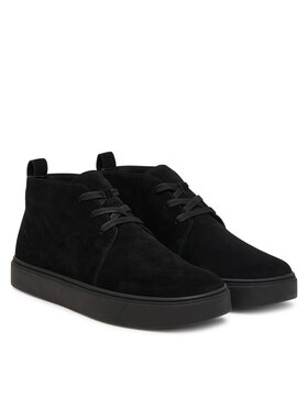 Calvin Klein Зимни обувки Calvin Klein Hybrid Clean Mid Lace Up Su HM0HM02254 Черен