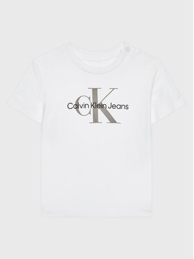 Calvin Klein Jeans Calvin Klein Jeans Póló Monogram IN0IN00001 Fehér Regular Fit