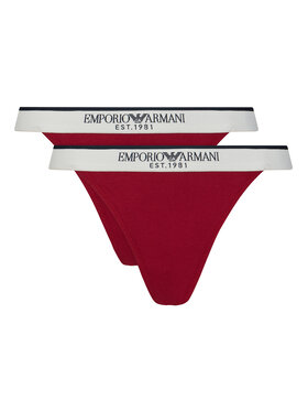 Emporio Armani Underwear Emporio Armani Underwear Conjunto de tangas EW000405 AF27298 U5084 Guinda/burdeos