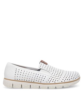 Rieker Pantofi Rieker 44077-80 Alb