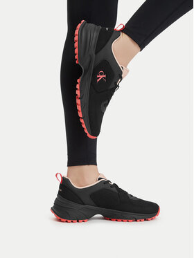 Calvin Klein Snīkeri Calvin Klein Hike Runner Lace Up Su Mesh Wmn HW0HW03440 Melns