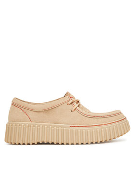 Clarks Félcipő Clarks Torhill Bee 26181191 Ekru