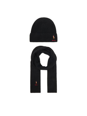 Polo Ralph Lauren Набір Шарф і Шапка Polo Ralph Lauren 455981430003 Чорний